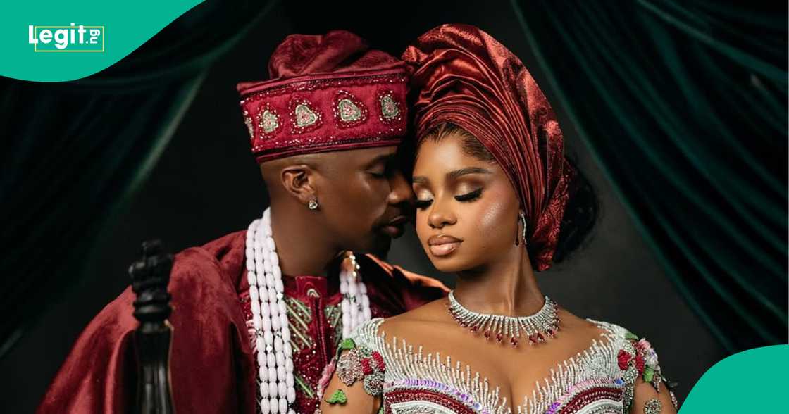 Priscilla Ojo's white wedding dress leaks online. Priscilla Ojo's white wedding dress leaks online.