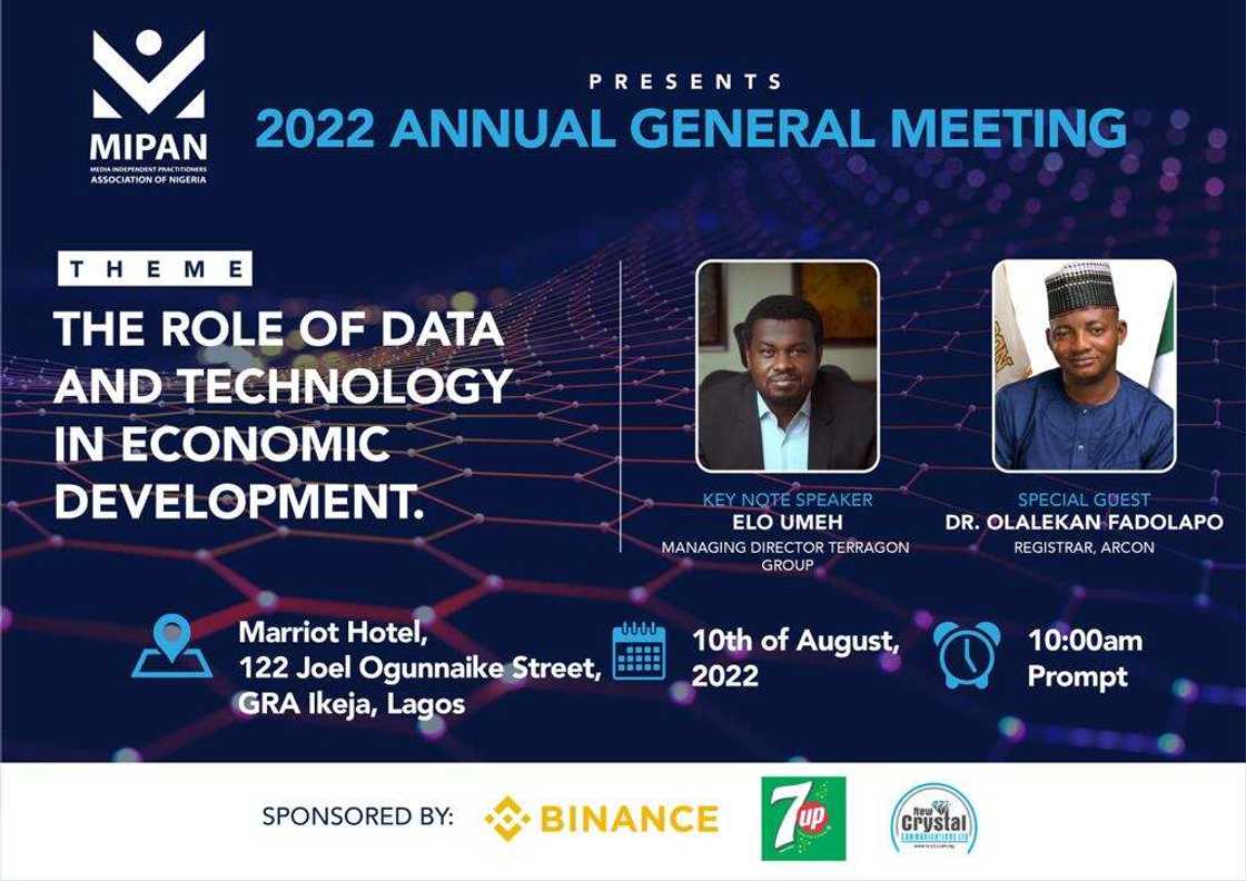 MIPAN Sets for the 2022 Annual General Meeting in Lagos MIPAN Sets for the 2022 Annual General Meeting in Lagos