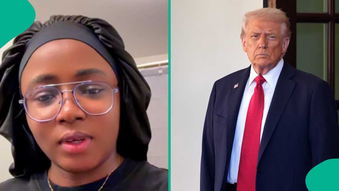 Lady insists that Donald Trump has ulterior motive in Nigeria.