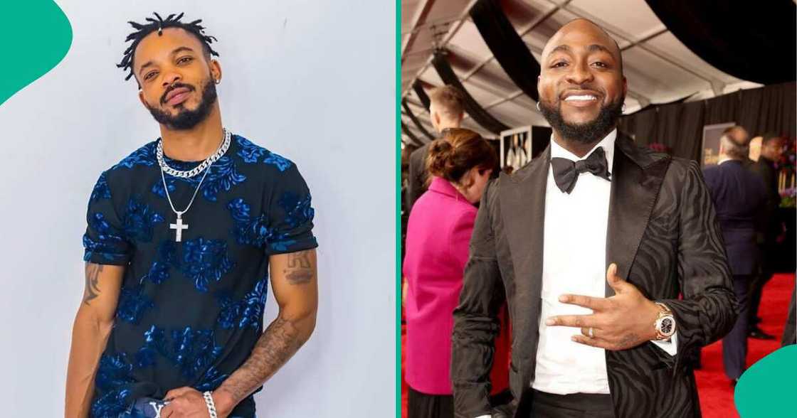UK based singer Robby Law calls out Davido. UK based singer Robby Law calls out Davido.