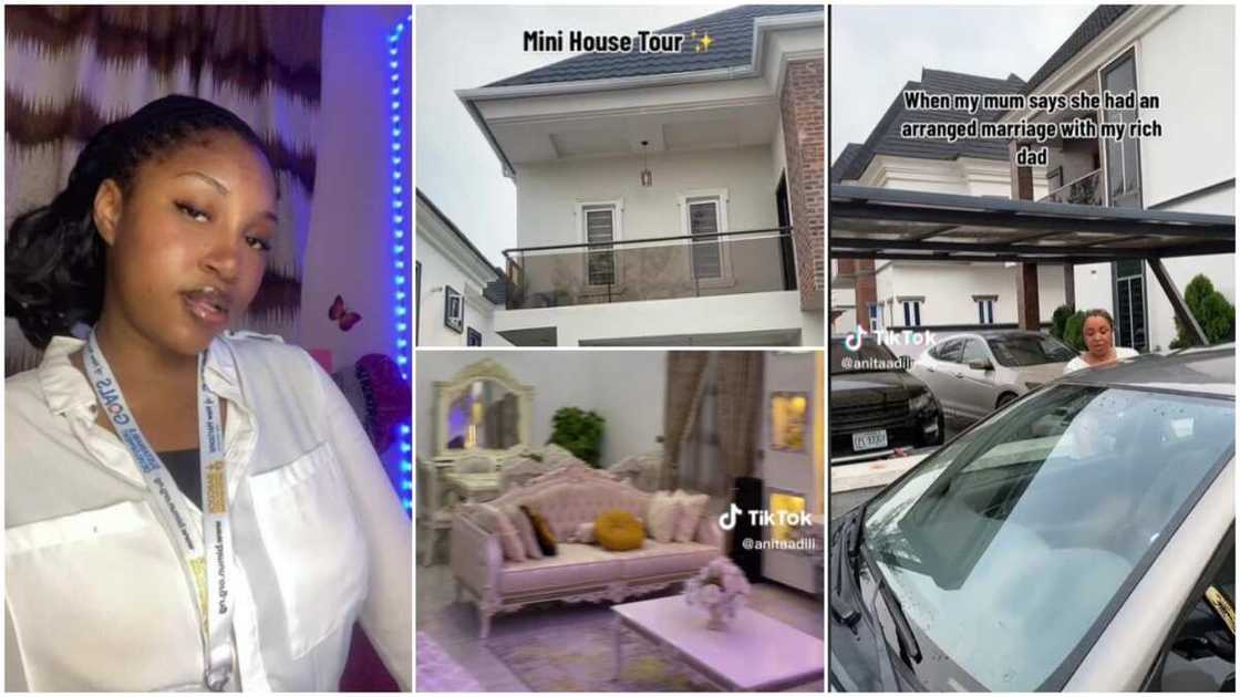 Cool interior decor/lady in rich parents' house. Cool interior decor/lady in rich parents' house.
