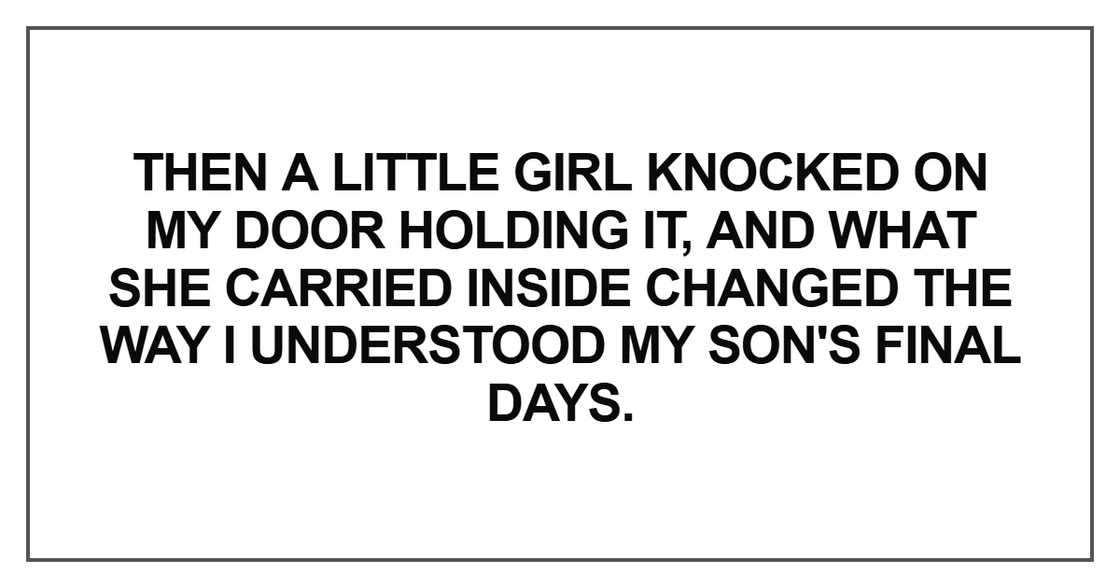 Then a little girl knocked Then a little girl knocked