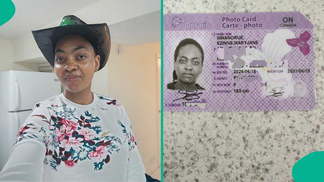 Nigerian woman celebrates receiving her first valid ID card in Canada, displays it online Nigerian woman celebrates receiving her first valid ID card in Canada, displays it online