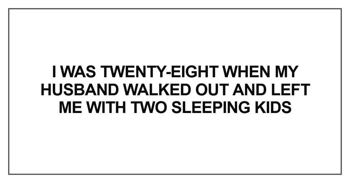 I was twenty-eight when my husband I was twenty-eight when my husband