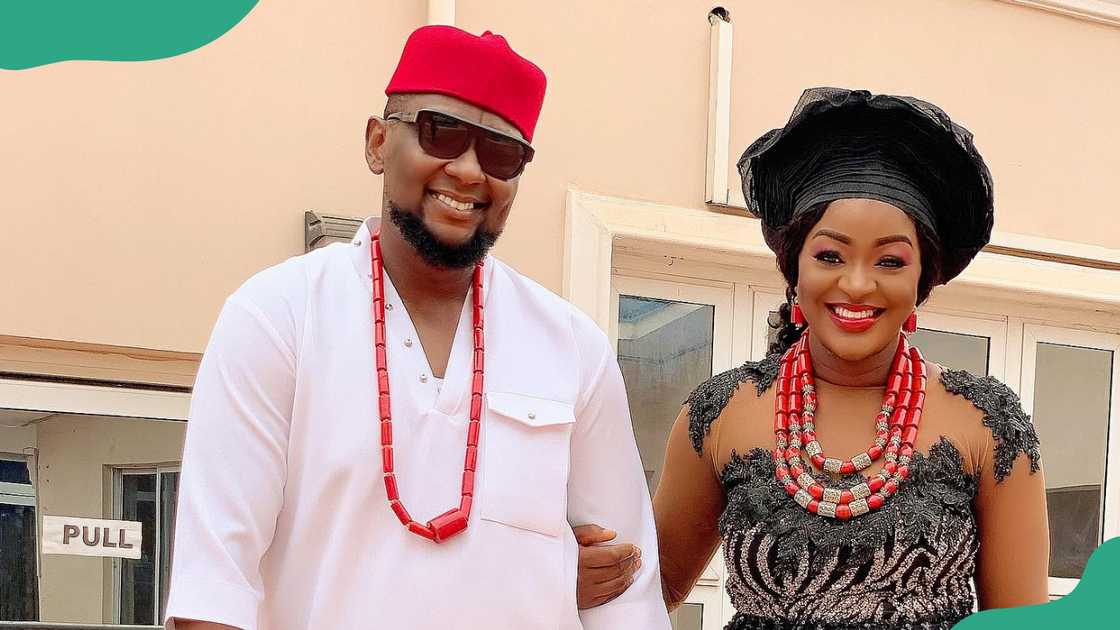 Austin Faani and his wife, actress Chacha Eke. Austin Faani and his wife, actress Chacha Eke.