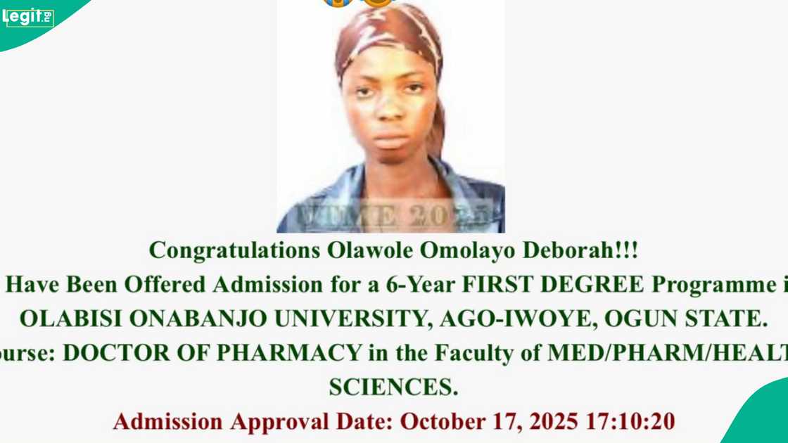 Graduate Who Returned to Write UTME Gains Admission into Olabisi Onabanjo University, Shares Course