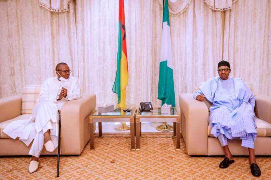 Shugaba Buhari yayin karbar bakuncin shugaban Guinea Bissau cikin fadar Villa a karshen makon da ya gabata Shugaba Buhari yayin karbar bakuncin shugaban Guinea Bissau cikin fadar Villa a karshen makon da ya gabata