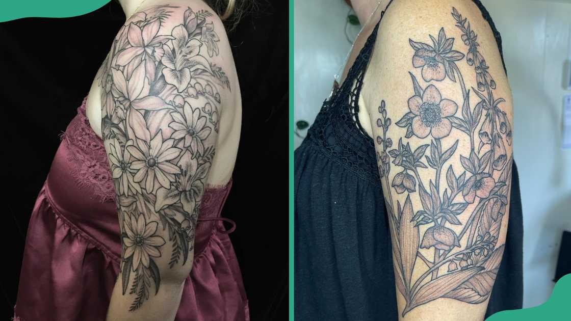 Half-sleeve Lily of the Valley tattoos. Half-sleeve Lily of the Valley tattoos.