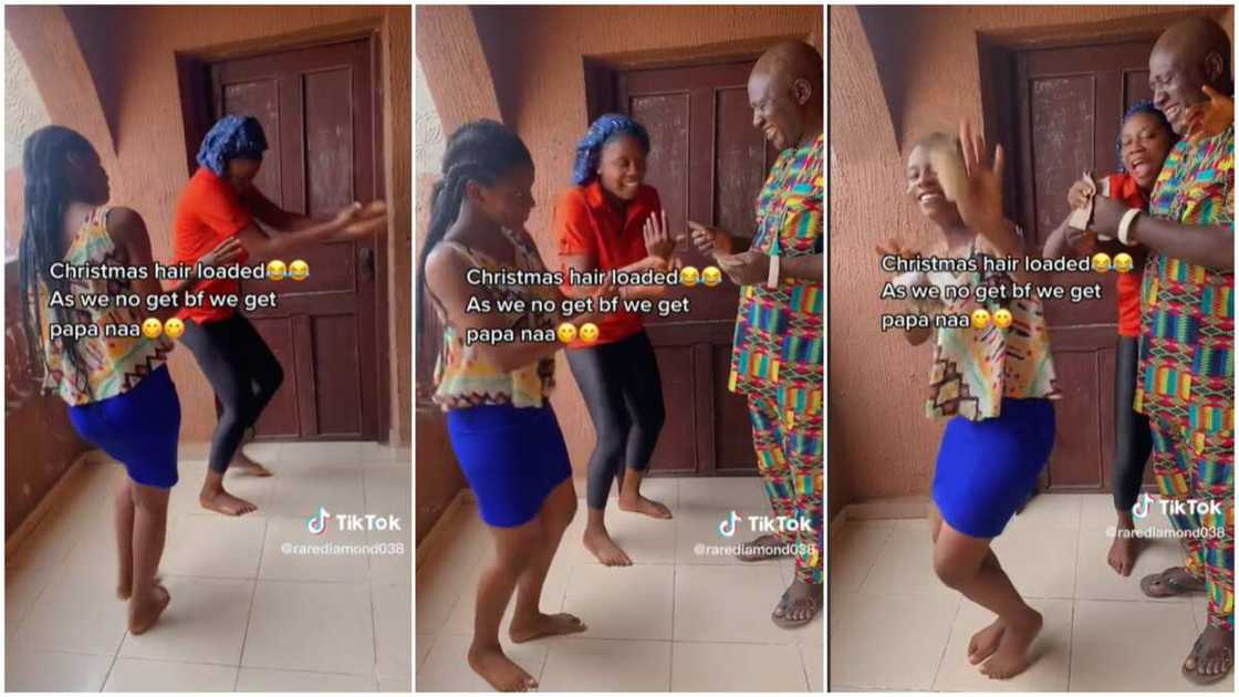 Christmas hair styles/ladies made their dad happy. Christmas hair styles/ladies made their dad happy.