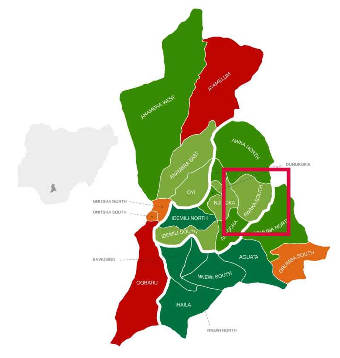 Awka South location Awka South location