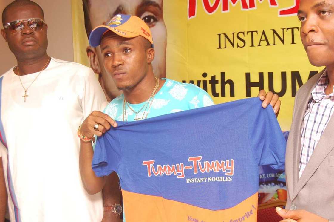 Humblesmith signed an endorsement deal with "Tummy-Tummy" noodles