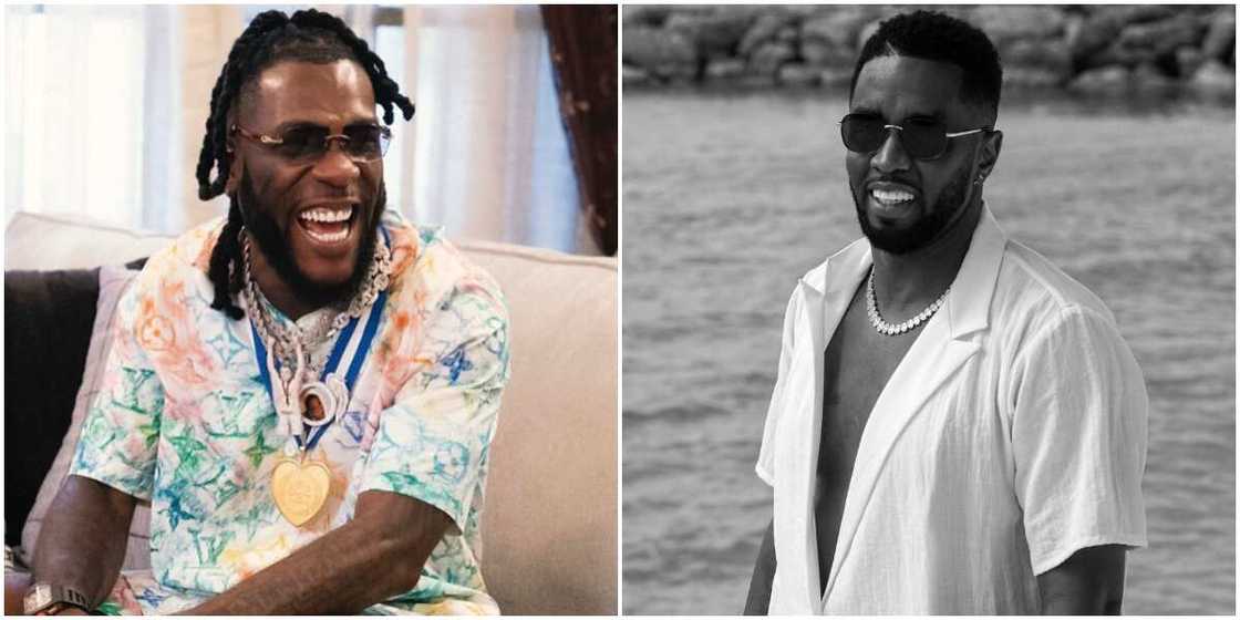 Burna Boy and Diddy link up. Burna Boy and Diddy link up.