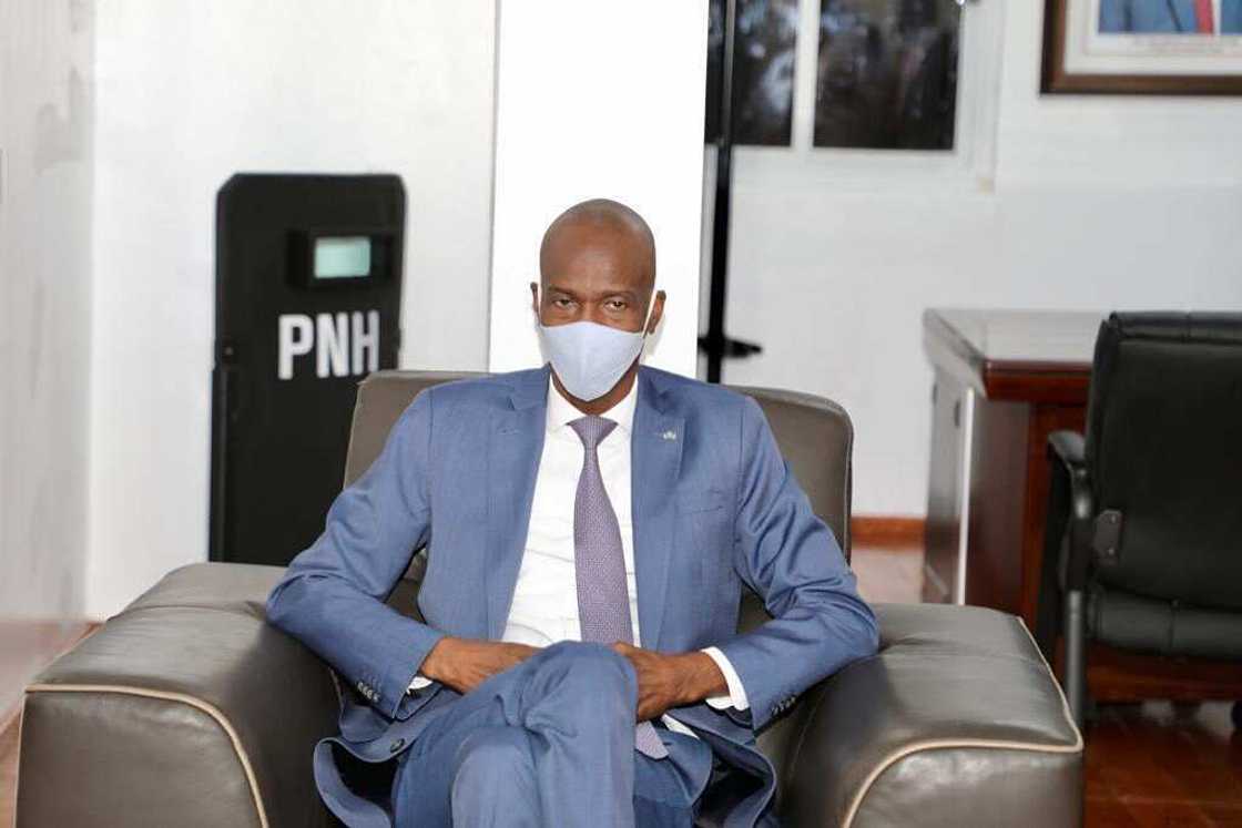 President Jovenel Moïse in his office before he was killed