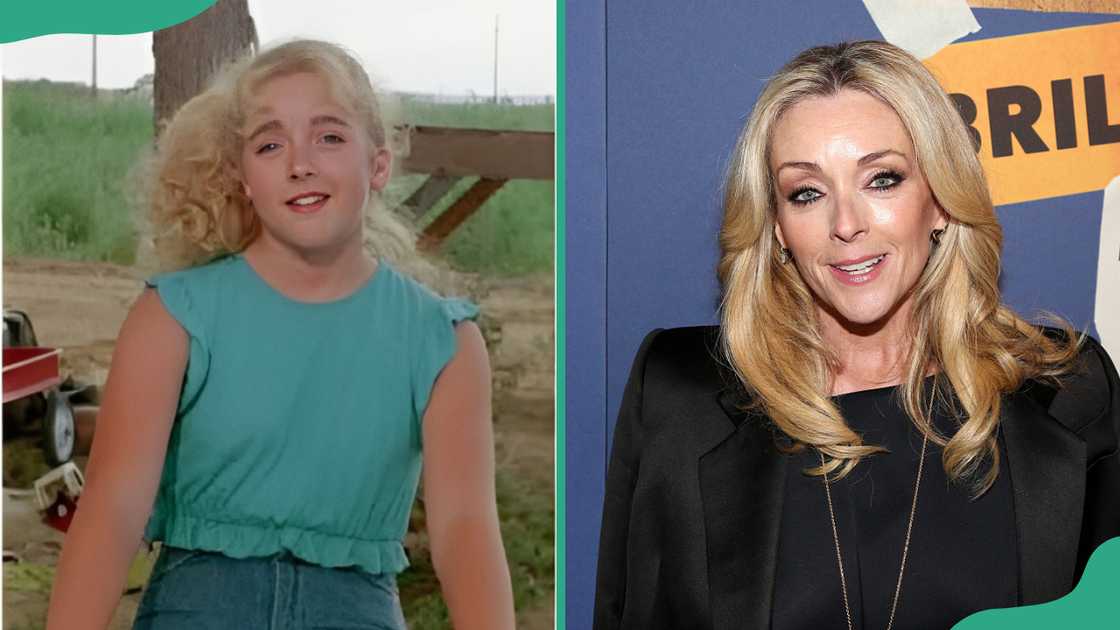Jane Krakowski then and now. Jane Krakowski then and now.