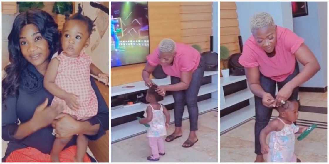 Photos of Mercy Johnson and her baby, Divine. Photos of Mercy Johnson and her baby, Divine.