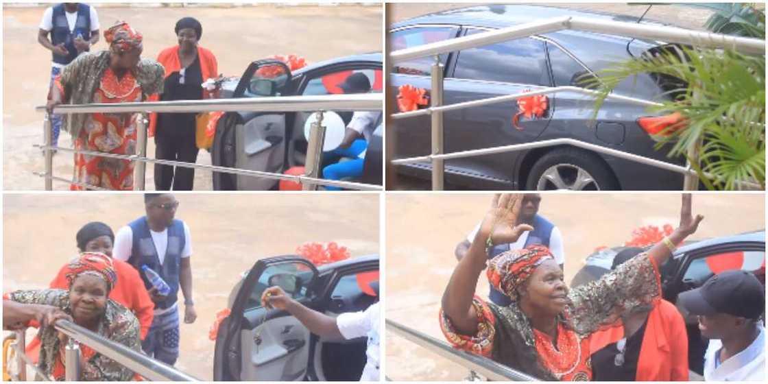 Actress Sonia Ogiri gifts mother new car. Actress Sonia Ogiri gifts mother new car.