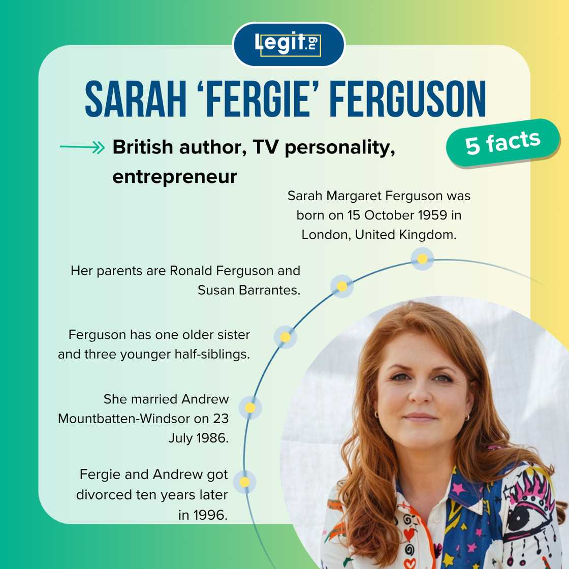 Five facts about former Duchess of York, Sarah Ferguson Five facts about former Duchess of York, Sarah Ferguson