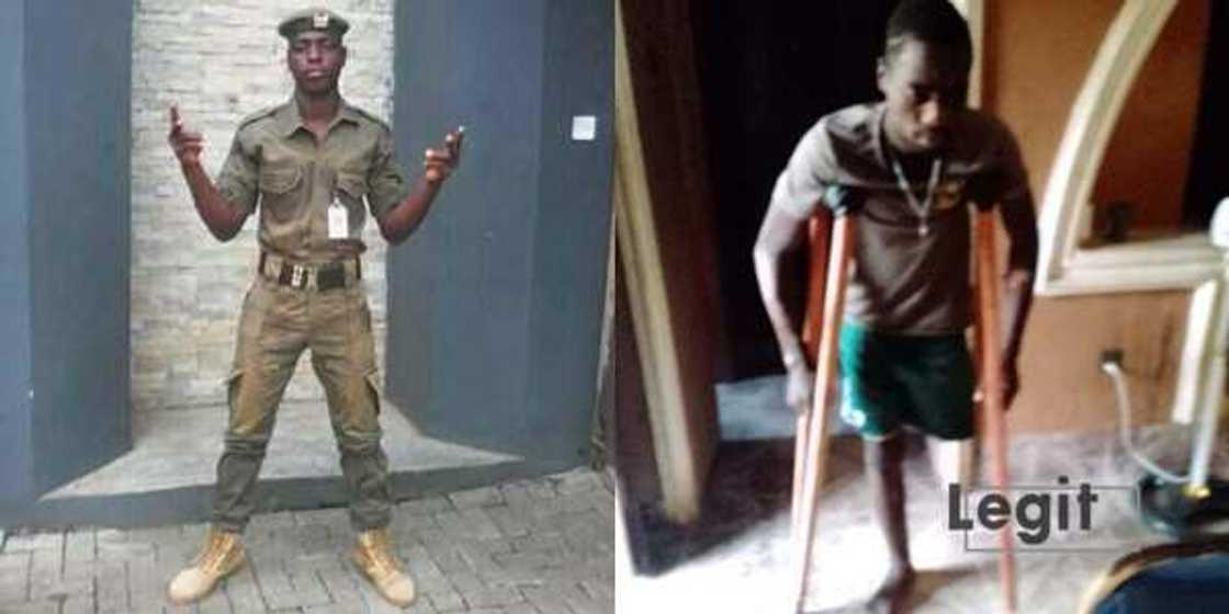 Security man whose leg was amputated after accident seeks help to pay hospital bill Security man whose leg was amputated after accident seeks help to pay hospital bill