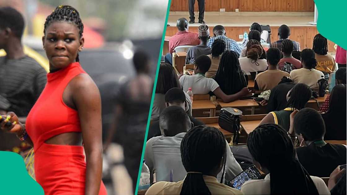 A group of undergraduates expressing frustration about policies on appearance and dress at school. A group of undergraduates expressing frustration about policies on appearance and dress at school.