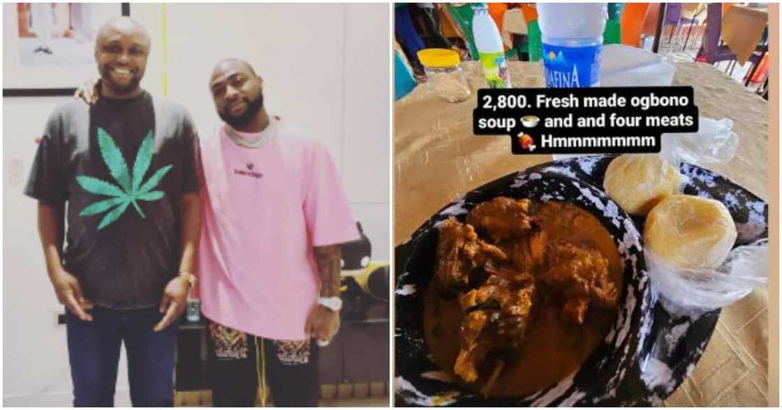 Davido's Isreal and his food Davido's Isreal and his food