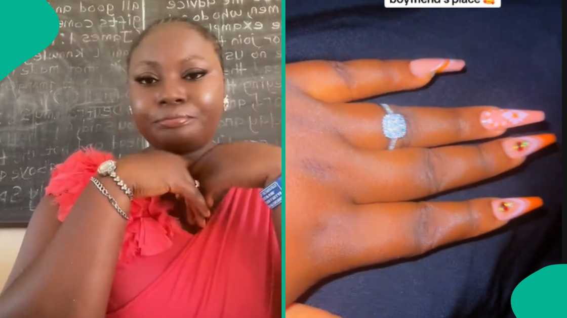 Lady shares how she met her fiancee.