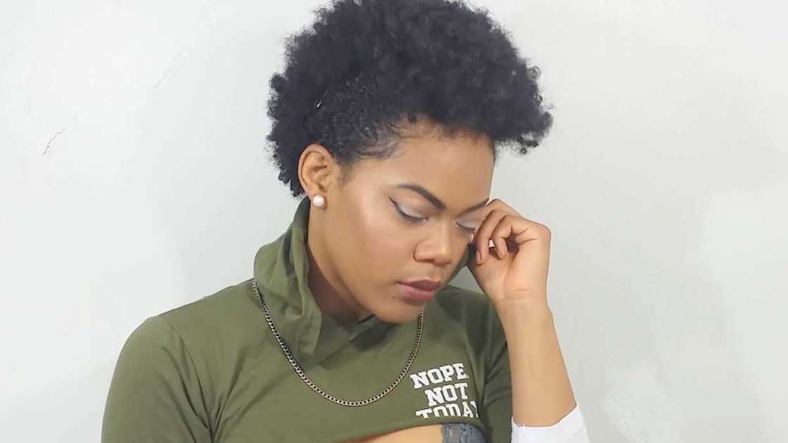 How to style short natural hair after washing