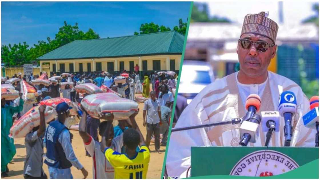 Governor Babagana Zulum of Borno has directed the provision of free meals for pupils and financial support of N300,000 for the parents of 90 students enrolled in Magumeri Local Government Area (LGA) Governor Babagana Zulum of Borno has directed the provision of free meals for pupils and financial support of N300,000 for the parents of 90 students enrolled in Magumeri Local Government Area (LGA)