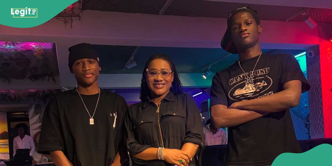 2baba's baby mama Sumbo Adeoye and sons 2baba's baby mama Sumbo Adeoye and sons