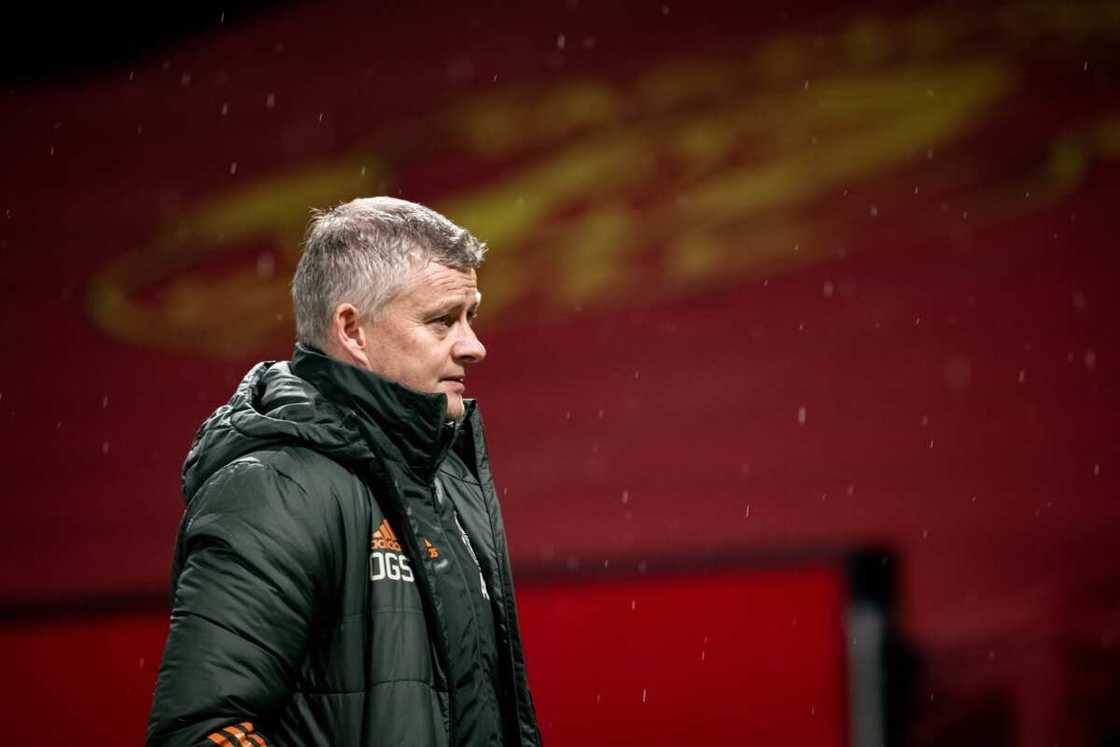 Ole Solskjaer of Manchester United. Ole Solskjaer of Manchester United.