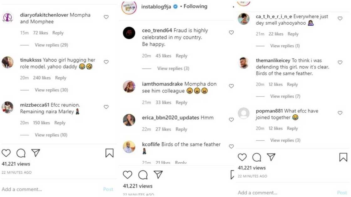 Alleged fraud: Adeherself emotional as Mompha pays her a visit (video) Alleged fraud: Adeherself emotional as Mompha pays her a visit (video)