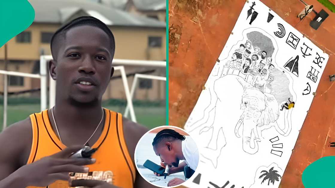 Nigerian artist details challenges faced during drawing by mouth attempt Nigerian artist details challenges faced during drawing by mouth attempt