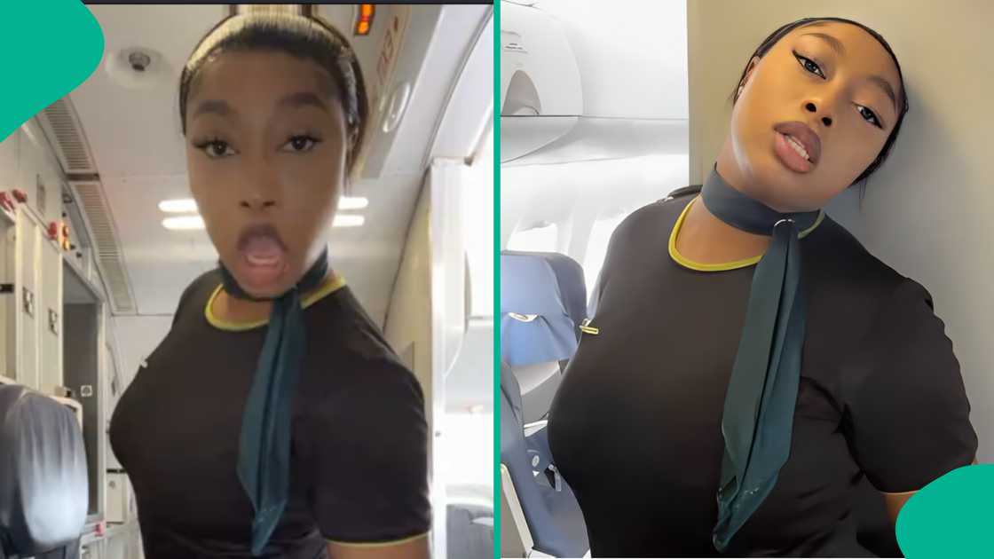 Air hostess dances happily inside aeroplane, video goes viral as people drag Ibom Air Air hostess dances happily inside aeroplane, video goes viral as people drag Ibom Air