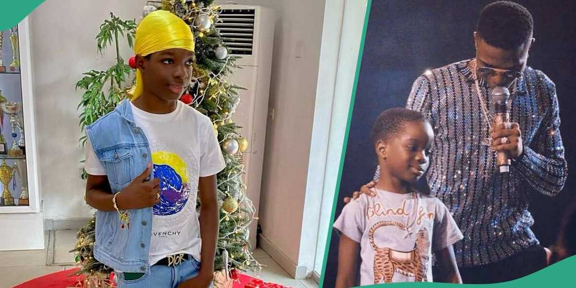 Wizkid's first son, Bolu, clocks 13. Wizkid's first son, Bolu, clocks 13.