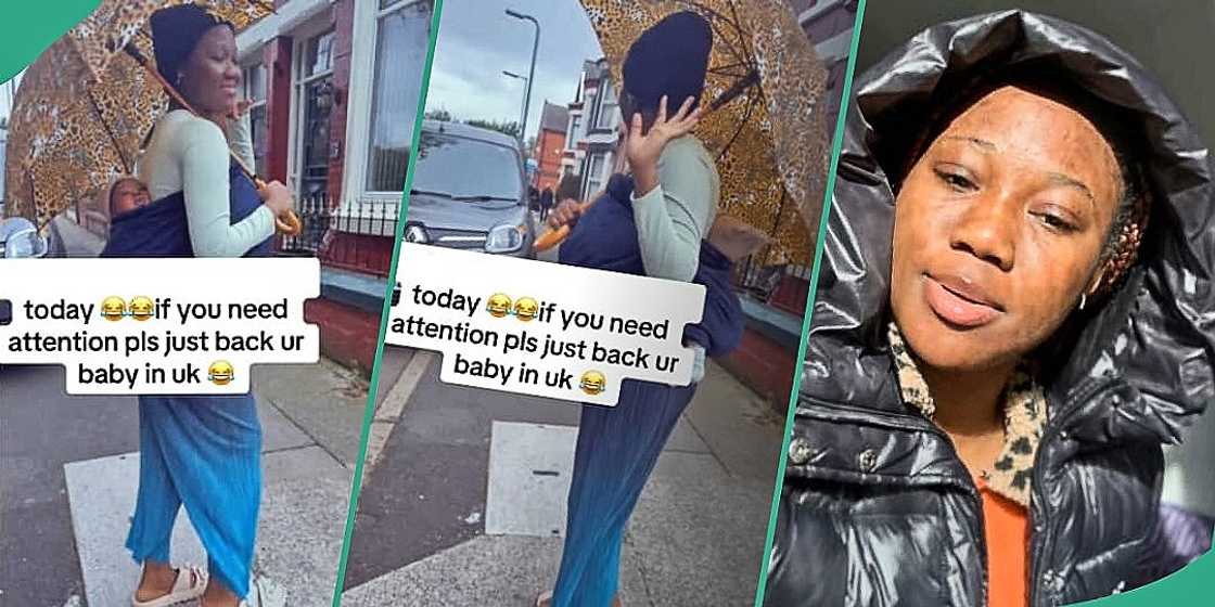 Nigerian woman in UK captures attention after backing baby