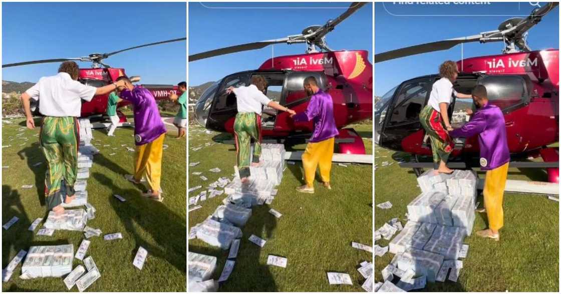 Jet, wealthy lady, bundles of cash Jet, wealthy lady, bundles of cash