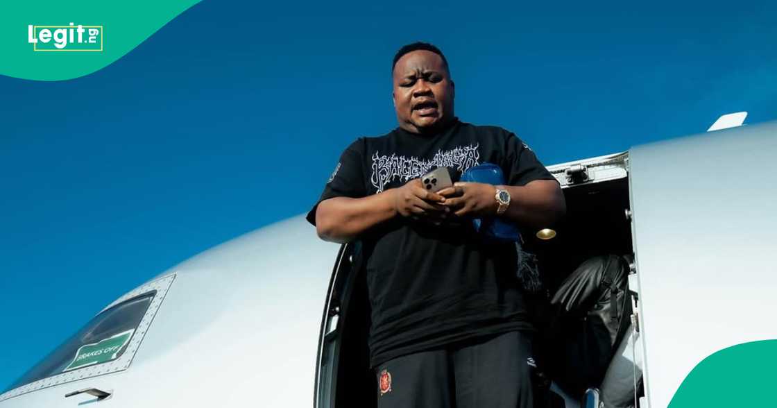 Cubana Chief Priest mocks Hellen Ati as he enjoys a holiday in France. Cubana Chief Priest mocks Hellen Ati as he enjoys a holiday in France.