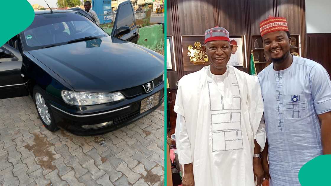 Mawakin siyasa ya samu kyautar sabuwar mota daga gwamnan Kano Mawakin siyasa ya samu kyautar sabuwar mota daga gwamnan Kano