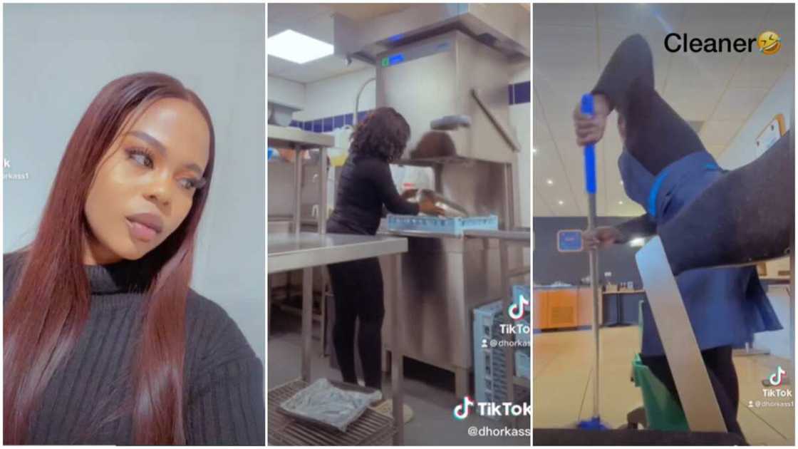 Working in the UK as an immigrant/Nigerian lady cleaning abroad. Working in the UK as an immigrant/Nigerian lady cleaning abroad.
