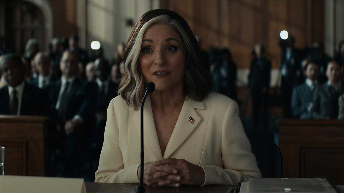 Julia Louis-Dreyfus in character as Valentina Allegra de Fontaine