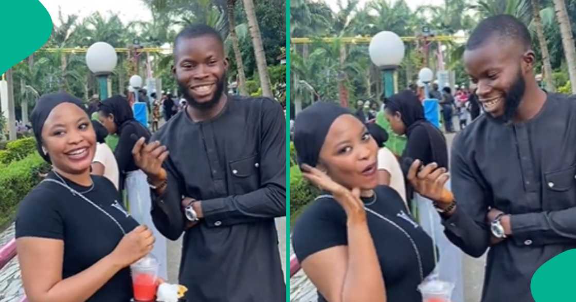 Lady says she’s still dating her boyfriend who married another woman under her nose