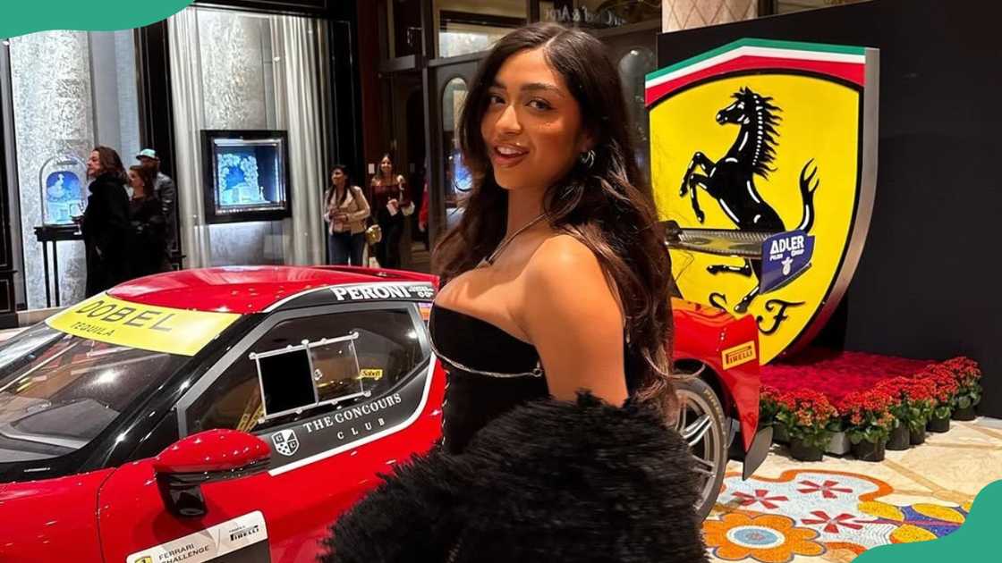 Cierra Ortega attends a car show
