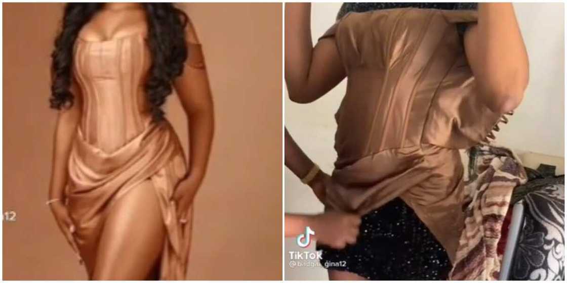 Photos of what a lady ordered and what she received. Photos of what a lady ordered and what she received.