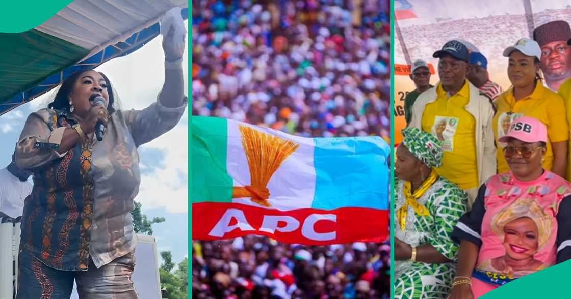Nollywood stars at APC rally ahead of the 2025 Lagos elections.