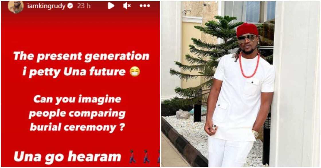 Paul Okoye slams Nigerians for comparing burial ceremonies