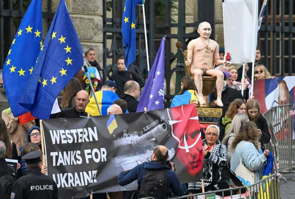 Ukraine's President Volodymyr Zelensky was set to dial in as EU leaders discuss more support for Kyiv Ukraine's President Volodymyr Zelensky was set to dial in as EU leaders discuss more support for Kyiv