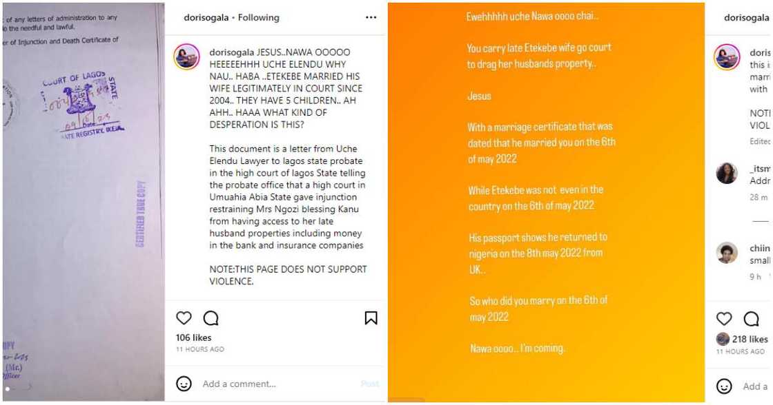 Doris Ogala calls out Uche Elendu Doris Ogala calls out Uche Elendu