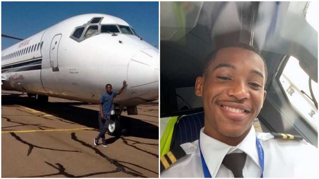 A collage showing the young pilot.
Photo source: Twitter/@WorstBehavior78 A collage showing the young pilot.
Photo source: Twitter/@WorstBehavior78