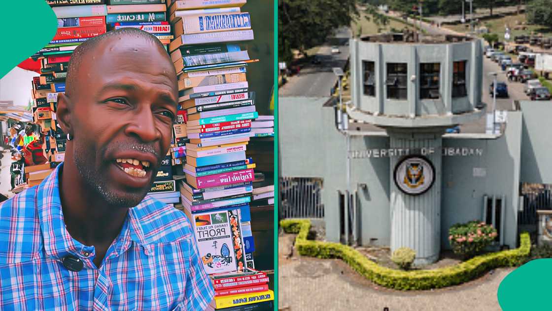 Interview of man who has been selling books opposite University of Ibadan for 17 years