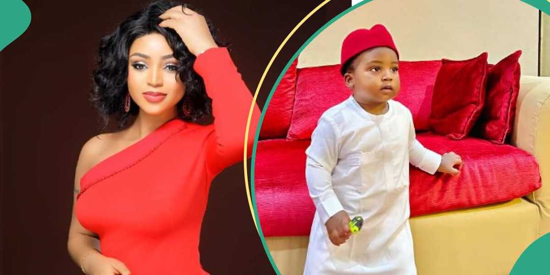 Regina Daniels gushes about second son Regina Daniels gushes about second son