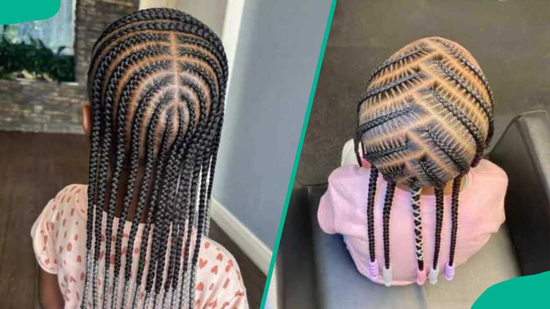 Girls wearing Uniquely crafted cornrows Girls wearing Uniquely crafted cornrows